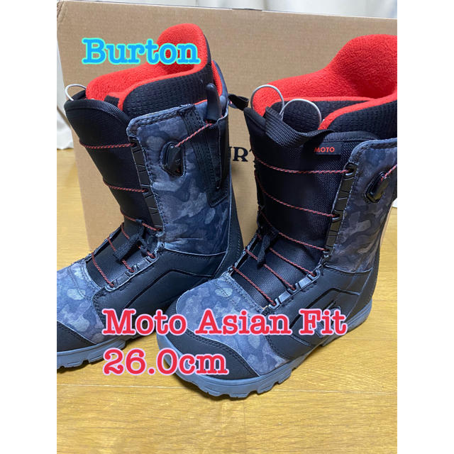 一つ買って一つ進呈 Burton Moto 26.0cm (Asian Fit) ブーツ