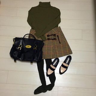 ザラ(ZARA)のZARAチェックスカート(ミニスカート)