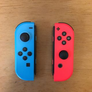 ニンテンドースイッチ(Nintendo Switch)のNintendo Switch ジョイコン オレンジ/ブルー 左右 メンテ済(その他)