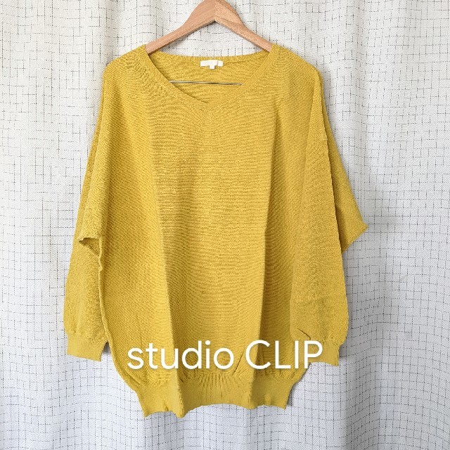 STUDIO CLIP(スタディオクリップ)のstudio CLIP 薄手Vネックニット   サイズ3L レディースのトップス(ニット/セーター)の商品写真