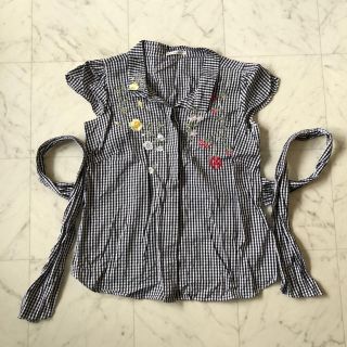 ウィルセレクション(WILLSELECTION)のウィルセレクション　チェックブラウス　刺繍(シャツ/ブラウス(半袖/袖なし))