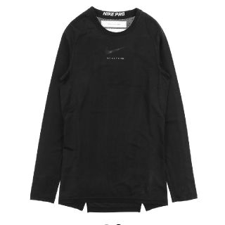 ナイキ(NIKE)のNIKE PRO LS TEE / BLK / L(Tシャツ/カットソー(七分/長袖))