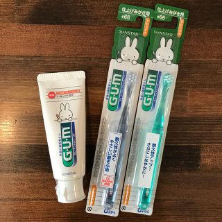 サンスター(SUNSTAR)のサンスター GUM デンタルペースト・しあげみがき用ブラシ2本(歯ブラシ/歯みがき用品)