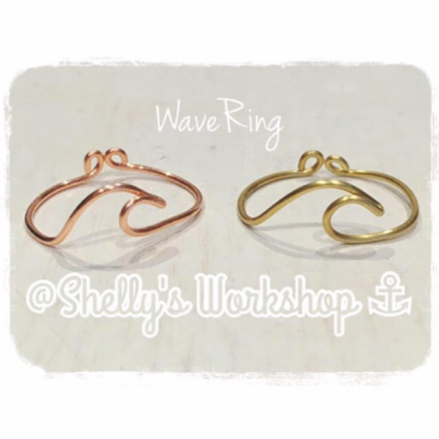 wave ring ⚓︎ ハンドメイドのアクセサリー(リング)の商品写真