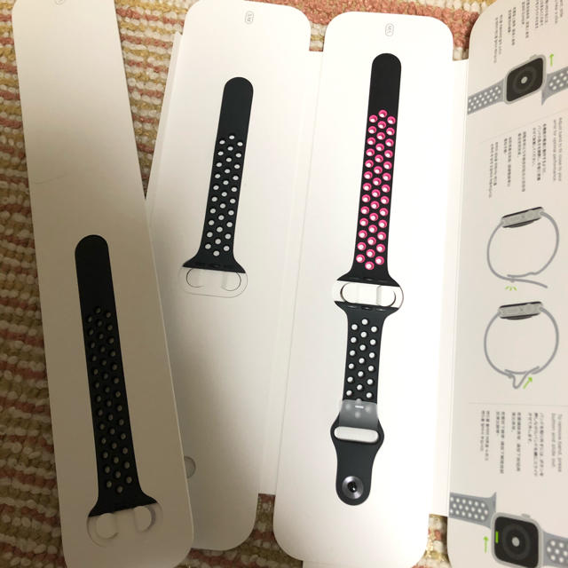 Apple Watch(アップルウォッチ)のApplewatch ベルト　ピンク メンズの時計(腕時計(デジタル))の商品写真