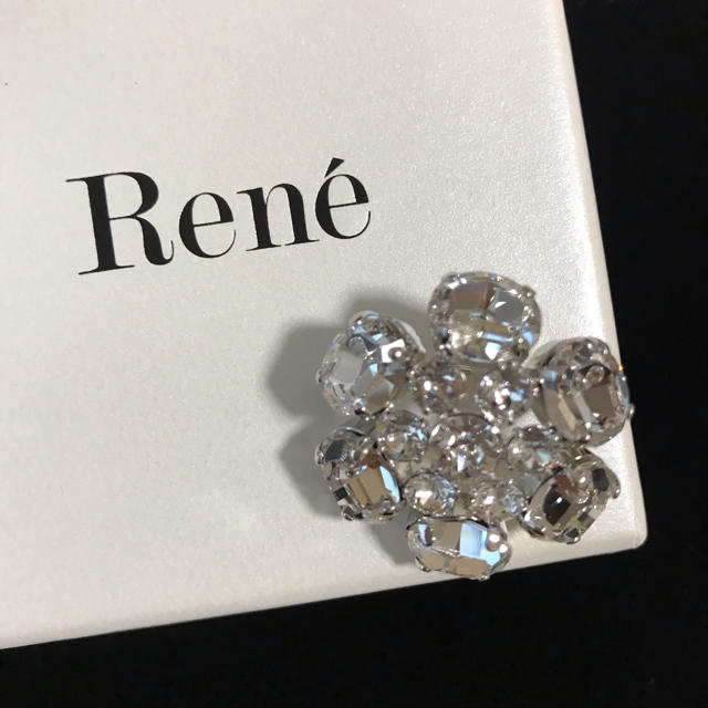 Rene ルネ☆スワロフスキーお花ブローチ☆Petit Flower☆未使用 ...