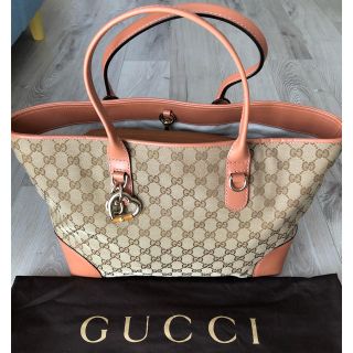 グッチ(Gucci)のGUCCI キャンバス ハートビット(トートバッグ)