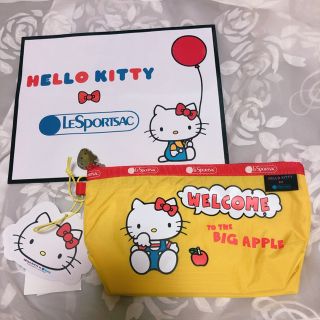 レスポートサック(LeSportsac)のLeSportsac ハローキティ コラボ ポーチ アメリカ WELCOME(ポーチ)