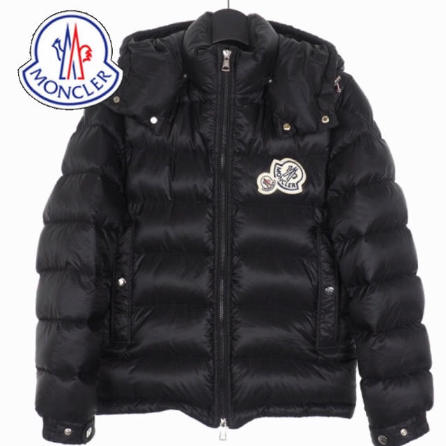 【超美品‼️】モンクレール MONCLER ダブルロゴ　ダウンジャケット