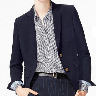 ユニクロ(UNIQLO)のユニクロ　ストレッチブレザー　Sサイズ　ネイビー(テーラードジャケット)