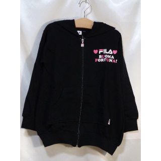 フィラ(FILA)の＜№8804＞★FILA★女の子の春先・裏毛ジャケット☆130cm☆黒(カーディガン)