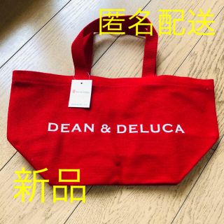 ディーンアンドデルーカ(DEAN & DELUCA)の【匿名配送】新品未使用　ディーンアンドデルーカ　ホリデートート　S レッド(トートバッグ)