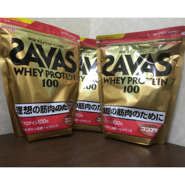 SAVAS(ザバス)のザバス　ホエイプロテイン100 ココア　1.05kg  食品/飲料/酒の健康食品(プロテイン)の商品写真