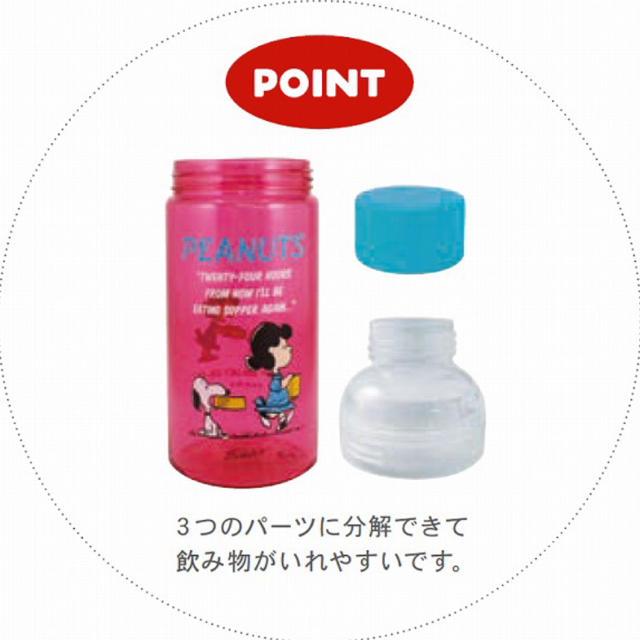 SNOOPY(スヌーピー)のスヌーピー★ドリンクボトル インテリア/住まい/日用品のキッチン/食器(弁当用品)の商品写真