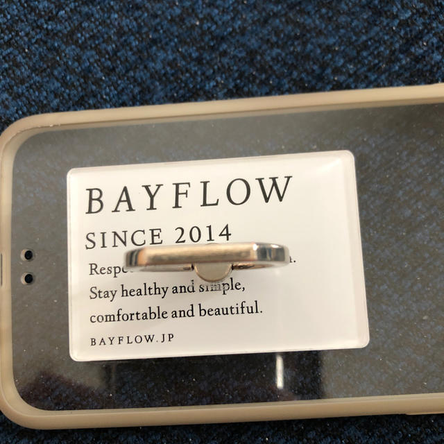 BAYFLOW(ベイフロー)のbayflow クリアケース➕スマホリング スマホ/家電/カメラのスマホアクセサリー(iPhoneケース)の商品写真