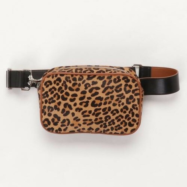 moussy leopard waist pouch ボディバッグ