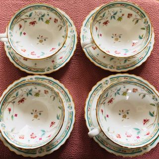 ノリタケ(Noritake)のノリタケ 花更紗 ティーカップ&ソーサー(グラス/カップ)