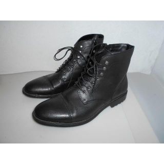 21024● ZARA MAN サイドジップ レースアップ ブーツ 29cm(ブーツ)