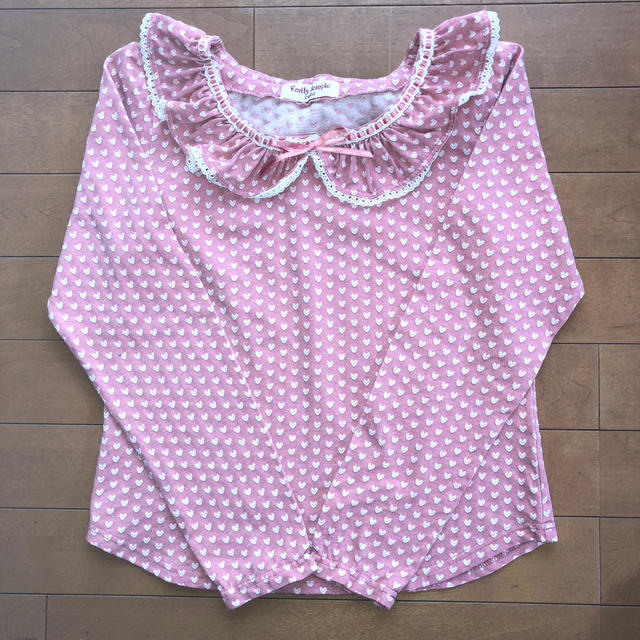 Shirley Temple(シャーリーテンプル)のシャーリーテンプル襟フリルカットソー キッズ/ベビー/マタニティのキッズ服女の子用(90cm~)(Tシャツ/カットソー)の商品写真