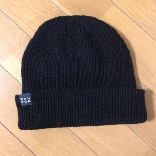 バートン(BURTON)のburton  バートン　ビーニー　ニット帽　黒　未使用(ニット帽/ビーニー)