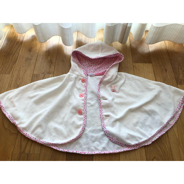 mikihouse(ミキハウス)のミキハウス ポンチョ 70〜90センチ キッズ/ベビー/マタニティのベビー服(~85cm)(カーディガン/ボレロ)の商品写真