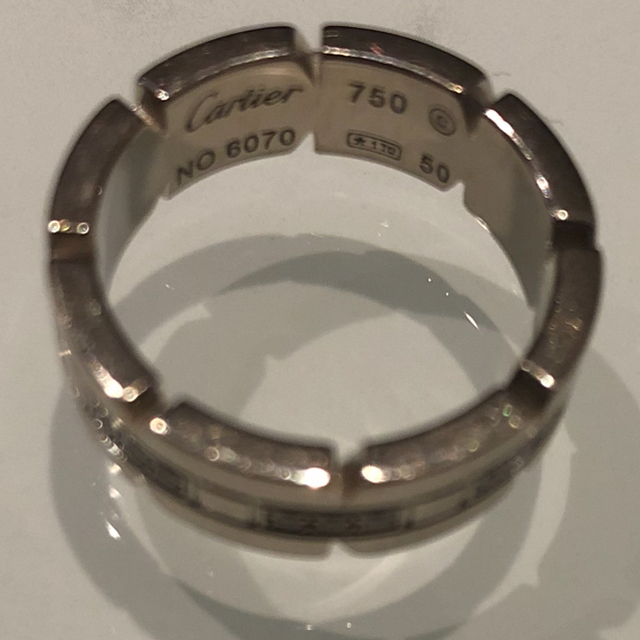 Cartier(カルティエ)のcartier K18WG タンクフランセーズリング ダイヤ SM 10号 レディースのアクセサリー(リング(指輪))の商品写真