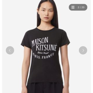 メゾンキツネ(MAISON KITSUNE')のメゾンキツネ Tシャツ ブラック(Tシャツ(半袖/袖なし))