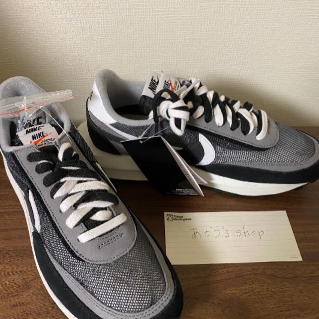 NIKE - sacai × NIKE LDV WAFFLE BLACK　黒