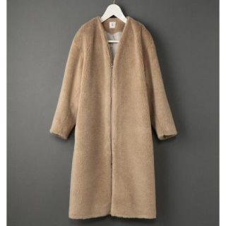 ビューティアンドユースユナイテッドアローズ(BEAUTY&YOUTH UNITED ARROWS)の最終お値下げ！6(ROKU)⭐︎V FAKE FUR COAT(ロングコート)