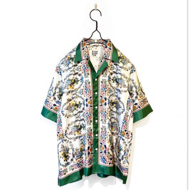 RICE NINE TEN/CLASSIC FLOWER SCARF SHIRT