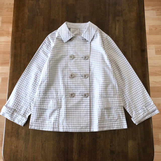 Leilian スプリングコート * ジャケット ドット柄 15サイズ