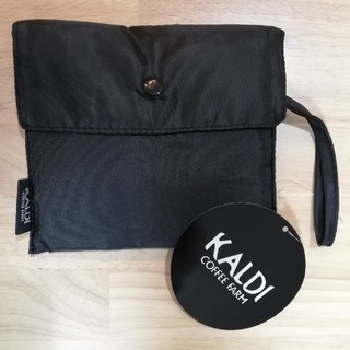 カルディ(KALDI)のカルディ　エコバッグ(黒)　KALDI(エコバッグ)