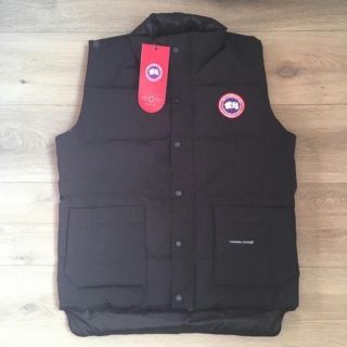 カナダグース(CANADA GOOSE)のカナダグース CANADA GOOSE ダウンベスト メンズ M  ブラック 黒(ダウンベスト)