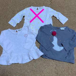 ザラキッズ(ZARA KIDS)のzaramini  zarababy 長袖　Tシャツ　2枚セット　ロンT 70(Ｔシャツ)