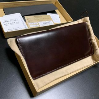 ガンゾ(GANZO)の専用GANZO SHELL CORDOVAN 2 (シェルコードバン2)マチ無し(長財布)