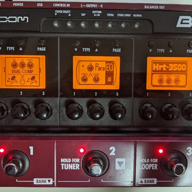 ZOOM B3 マルチエフェクター 付属品あり