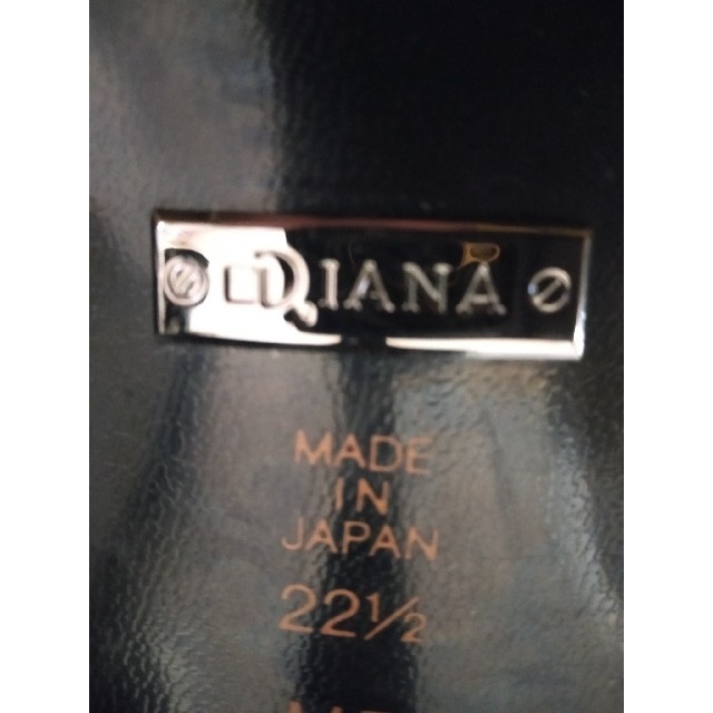 DIANA - ダイアナ DIANA ニーハイロングブーツ 22 1/2 レザー 黒の通販