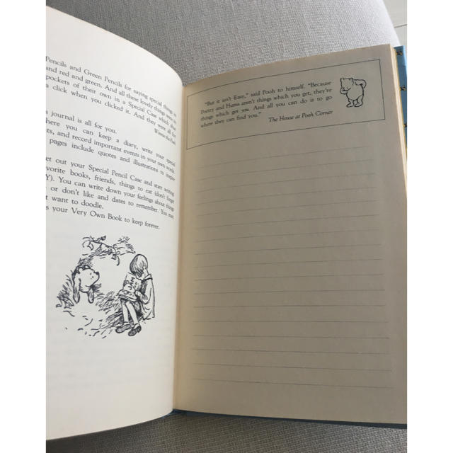 くまのプーさん(クマノプーサン)のTHE Winnie-the-Pooh JOURNAL 日記帳 アメリカ製 インテリア/住まい/日用品の文房具(ノート/メモ帳/ふせん)の商品写真