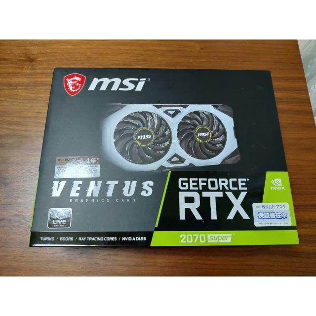 新品未開封 MSI GeForce RTX 2070 SUPER VENTUSPCパーツ