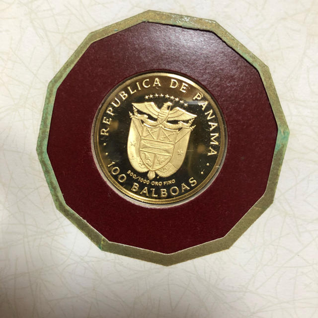 貨幣THE 1975 OF THE REPUBLIC OF PROMA 金貨　パナマ