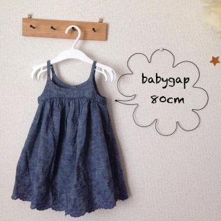 ベビーギャップ(babyGAP)のbabygapワンピ＆レギンス80cm(ワンピース)