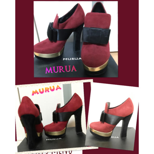 MURUA(ムルーア)のMURUA☆フロントリボンブーティ☆ レディースの靴/シューズ(ブーティ)の商品写真