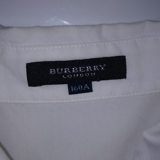 BURBERRY(バーバリー)のBURBERRY 白 ブラウス 160A ノバチェックリボン付 卒業式 キッズ/ベビー/マタニティのキッズ服女の子用(90cm~)(ブラウス)の商品写真