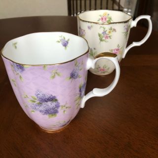 ロイヤルアルバート(ROYAL ALBERT)のロイヤルアルバート★スプリングメドウとハーティントンレーン★マグカップ(食器)