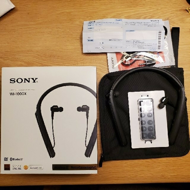 オーディオ機器Sony WI-1000X   2020年11月15日まで保証付