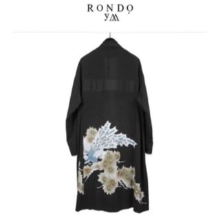 定価11.44万円19AW rondo.ym 青孔雀刺繍羽織りコート