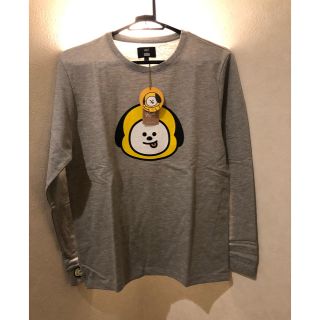 HUNT✖︎BT21 CHIMMYの長袖Tシャツ　グレー　大きめ(Tシャツ(長袖/七分))