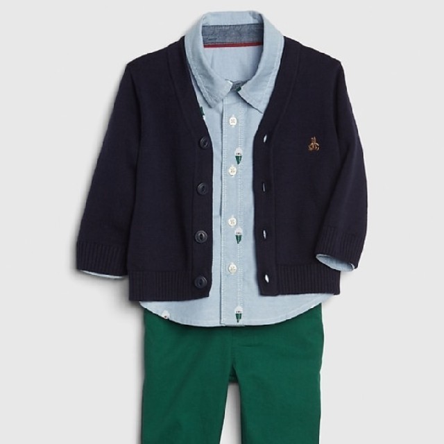 babyGAP(ベビーギャップ)の☆新品　タグ付き☆babyGAP 3−in−1　コーディネートセット キッズ/ベビー/マタニティのベビー服(~85cm)(パンツ)の商品写真