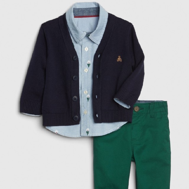 babyGAP(ベビーギャップ)の☆新品　タグ付き☆babyGAP 3−in−1　コーディネートセット キッズ/ベビー/マタニティのベビー服(~85cm)(パンツ)の商品写真