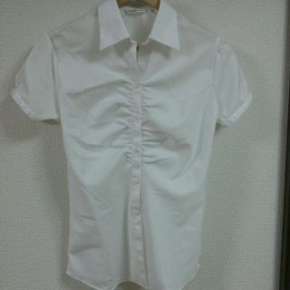 新品タグ付き♡半袖ギャザーシャツ(シャツ/ブラウス(半袖/袖なし))